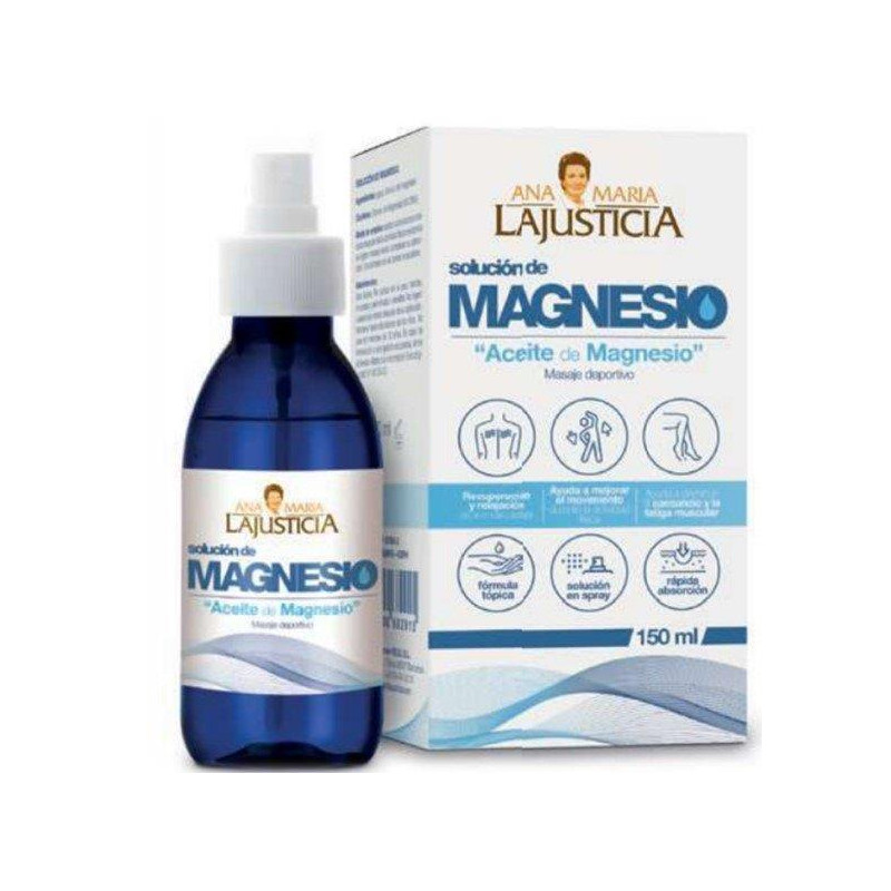 Aceite de Magnesio para masaje deportivo, 150ml. Ana Maria Lajusticia