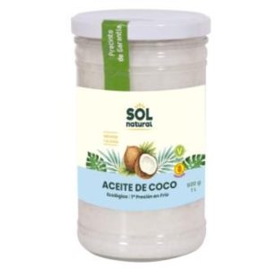 Aceite de coco virgen BIO, 1l. Sol Natural