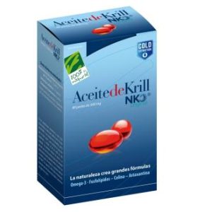 Aceite de Krill, 80 perlas. Cien por cien natural.