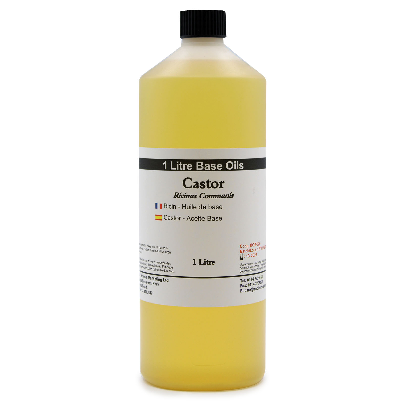 Aceite base de Ricino, 1l. Castor