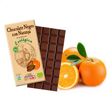 Chocolate Negro 56% con naranja, 100g. Solé