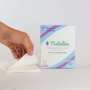 Detergente ecológico en tiras para la ropa. Natulim