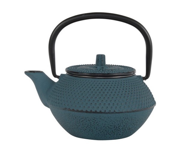 Tetera Hierro Colado Arare Azul, 0,35l