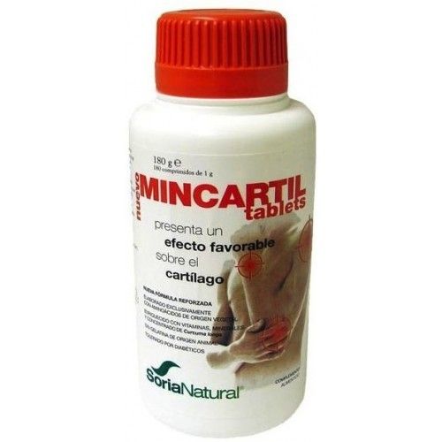 Mincartil Reforzado con Cúrcuma, 180 comprimidos. Soria Natural