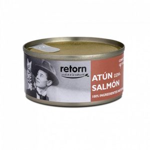 Lata Retorn Atún con Salmón para gatos