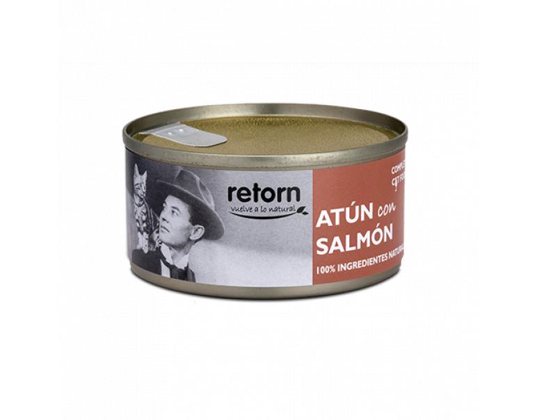Lata Retorn Atún con Salmón para gatos